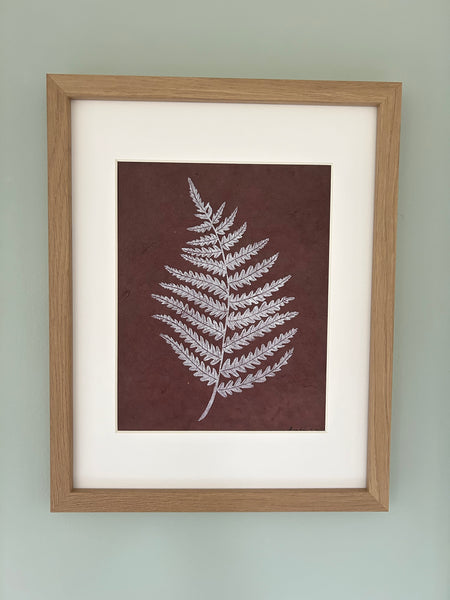 Fern Original Linocut Print
