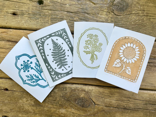 Hand Printed Greeting Cards