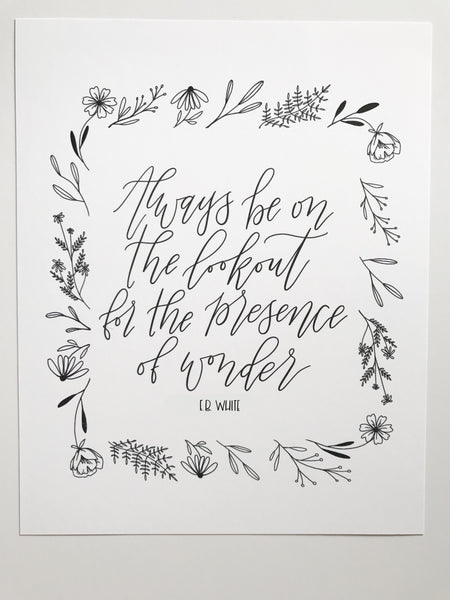 Print- Wonder-8x10