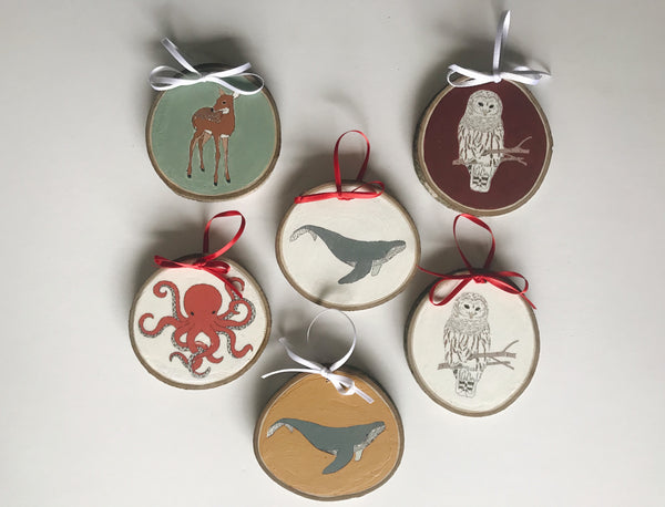 Animal/Insect Illustration Christmas Ornament
