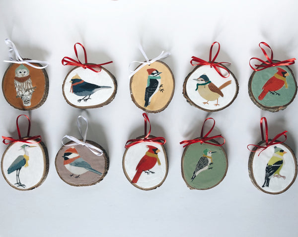 Winter Birds Christmas Ornament